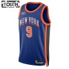 NBA Børn Trøje New York Knicks RJ Barrett 2023-24 Nike City Edition Blå Swingman